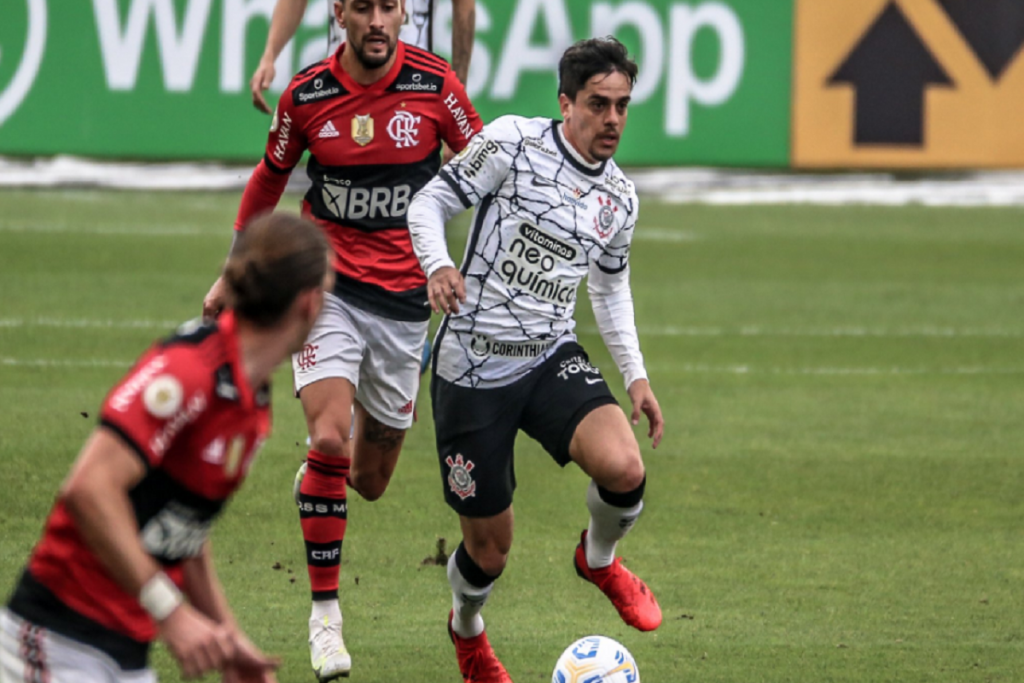 Flamengo x Corinthians Foto Reprodução do Twitter