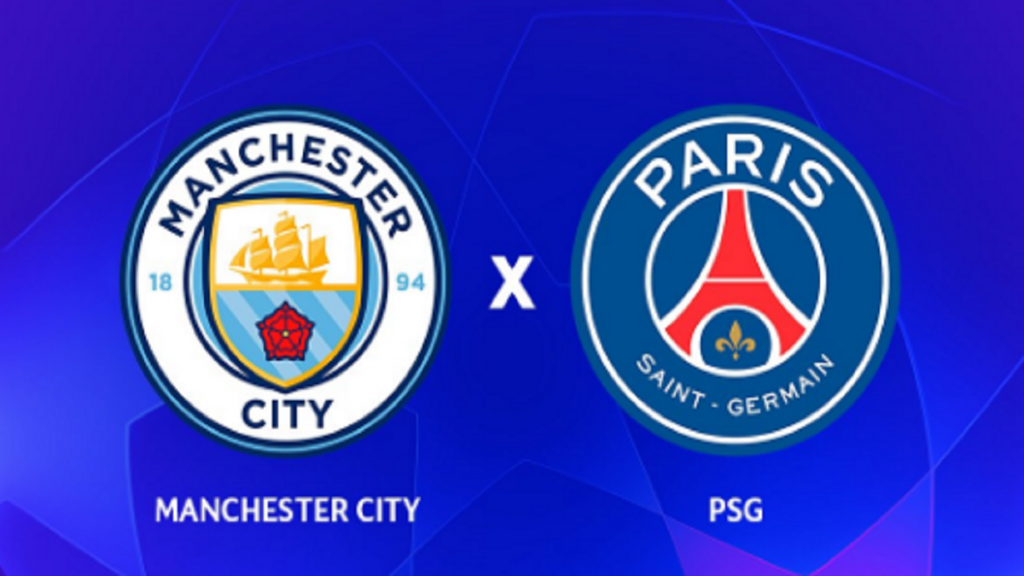 Man City x PSG Foto reprodução do Twitter