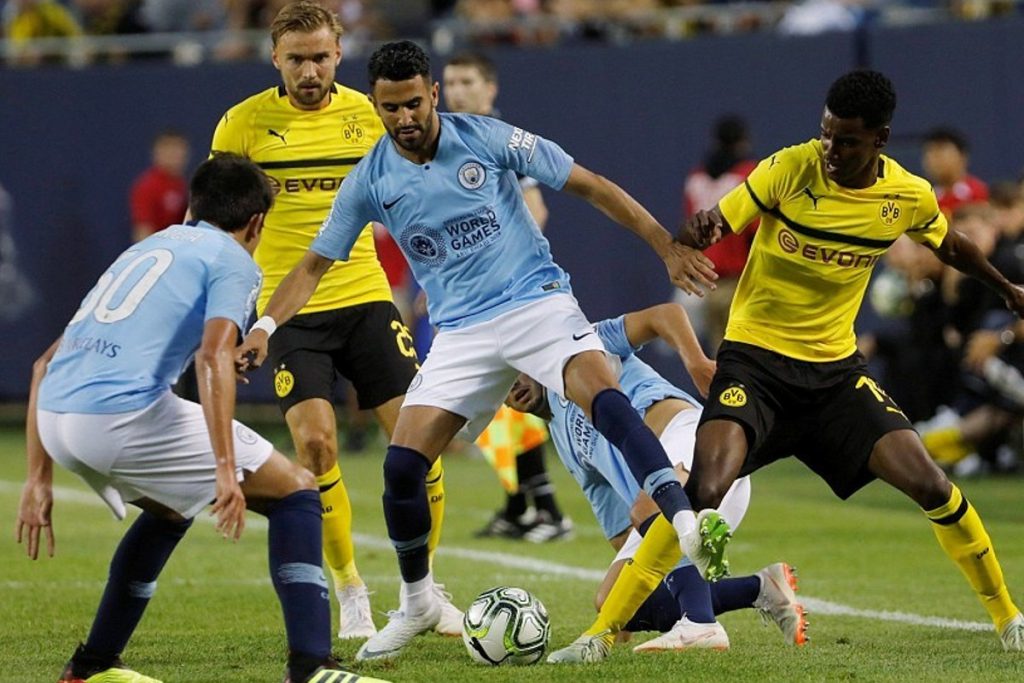 Manchester City x Borussia Dortmund Liga dos Campeões - Foto Reprodução do Twitter