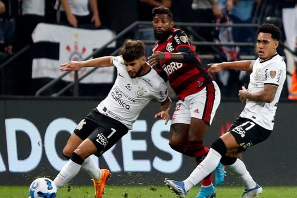 Corinthians x Flamengo - Foto Reprodução do Twitter