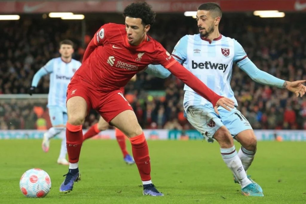 Liverpool x West Ham Premier League - Foto Reprodução do Twitter