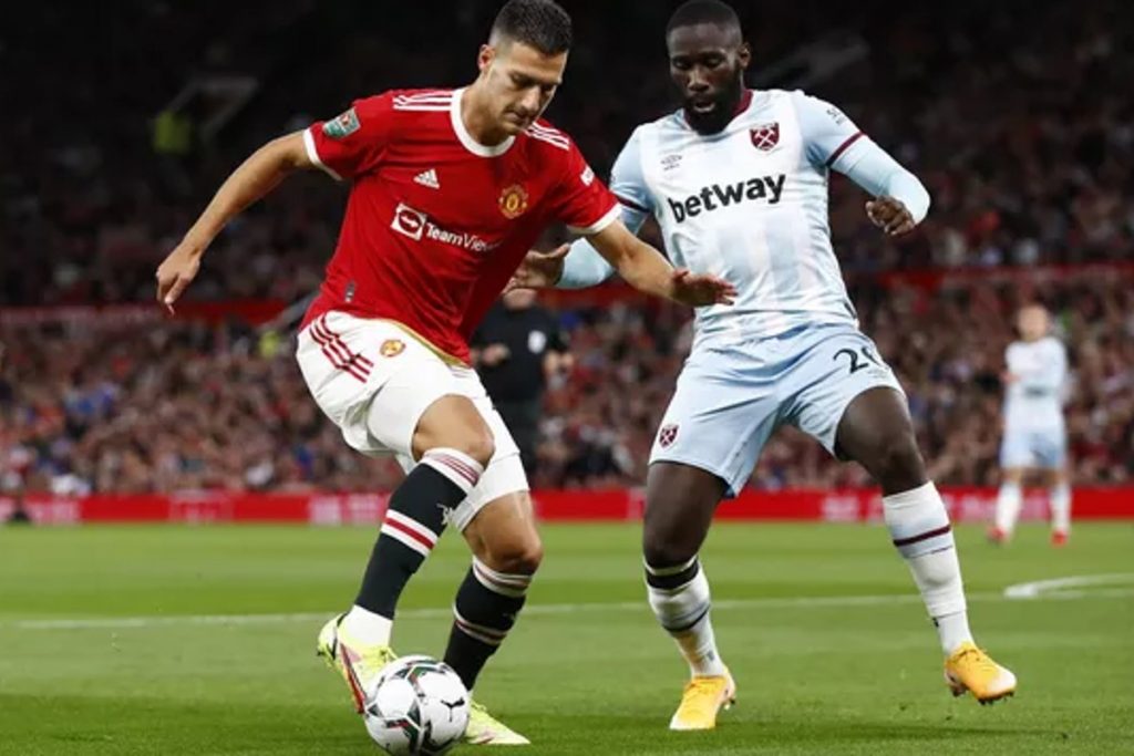 Manchester United x West Ham Premier League - Foto Reprodução do Twitter