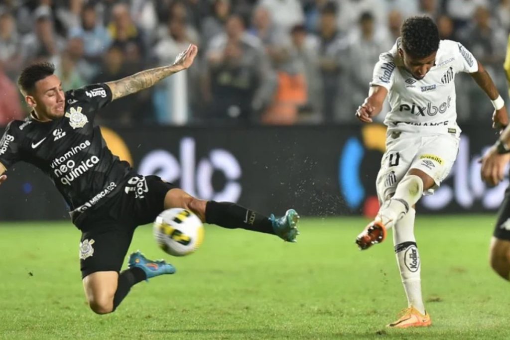 Santos x Corinthians - Foto Reprodução do Twitter