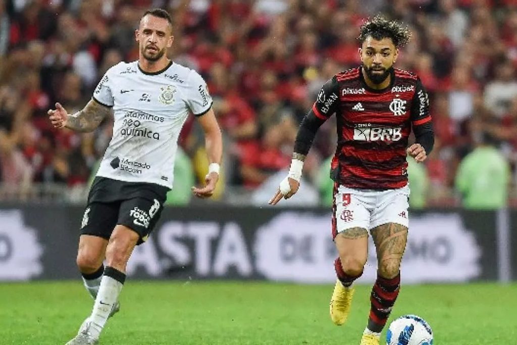 Flamengo x Corinthians - Foto Reprodução do twitter