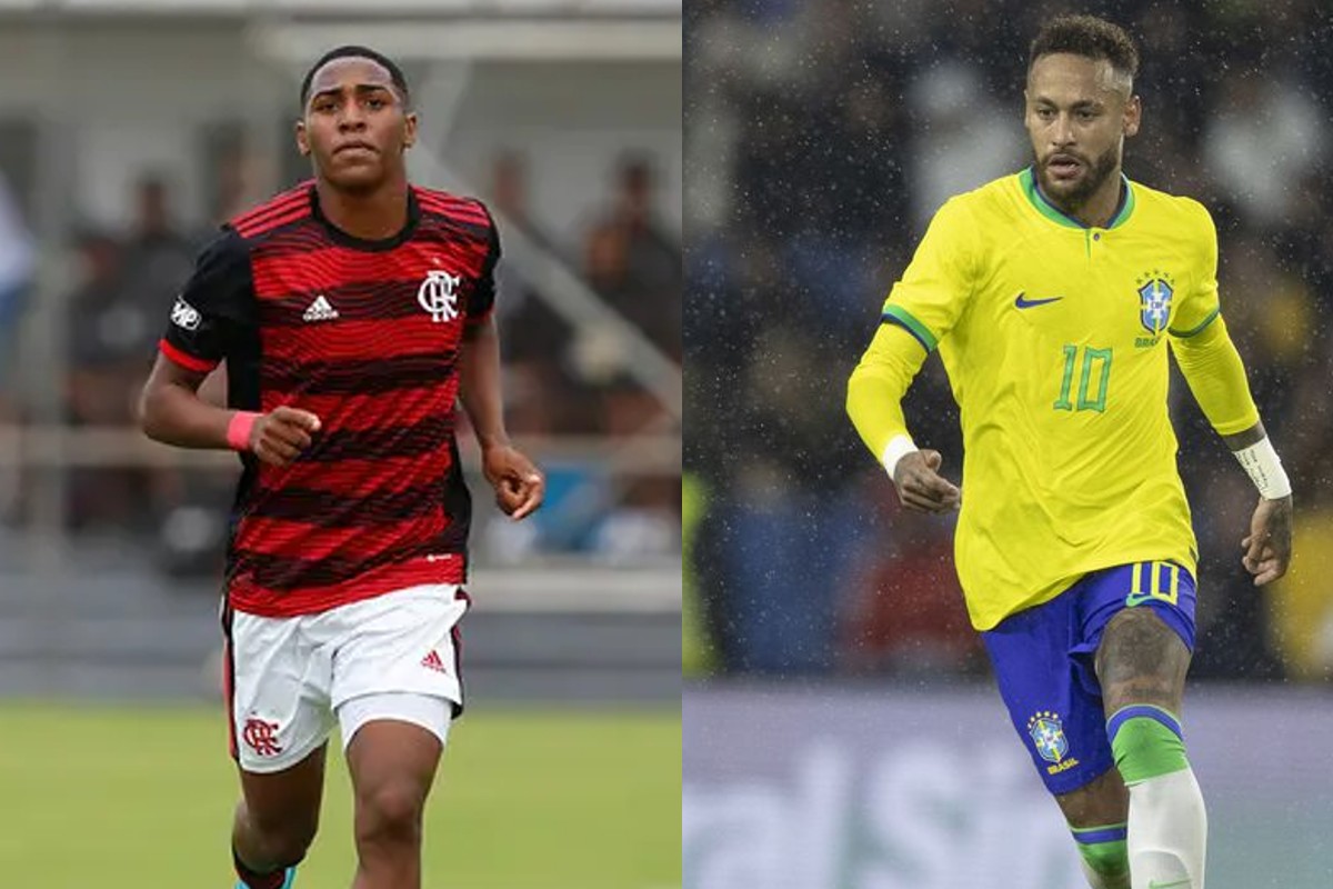 Garoto do Flamengo para Copinha se diz com futebol parecido com Neymar