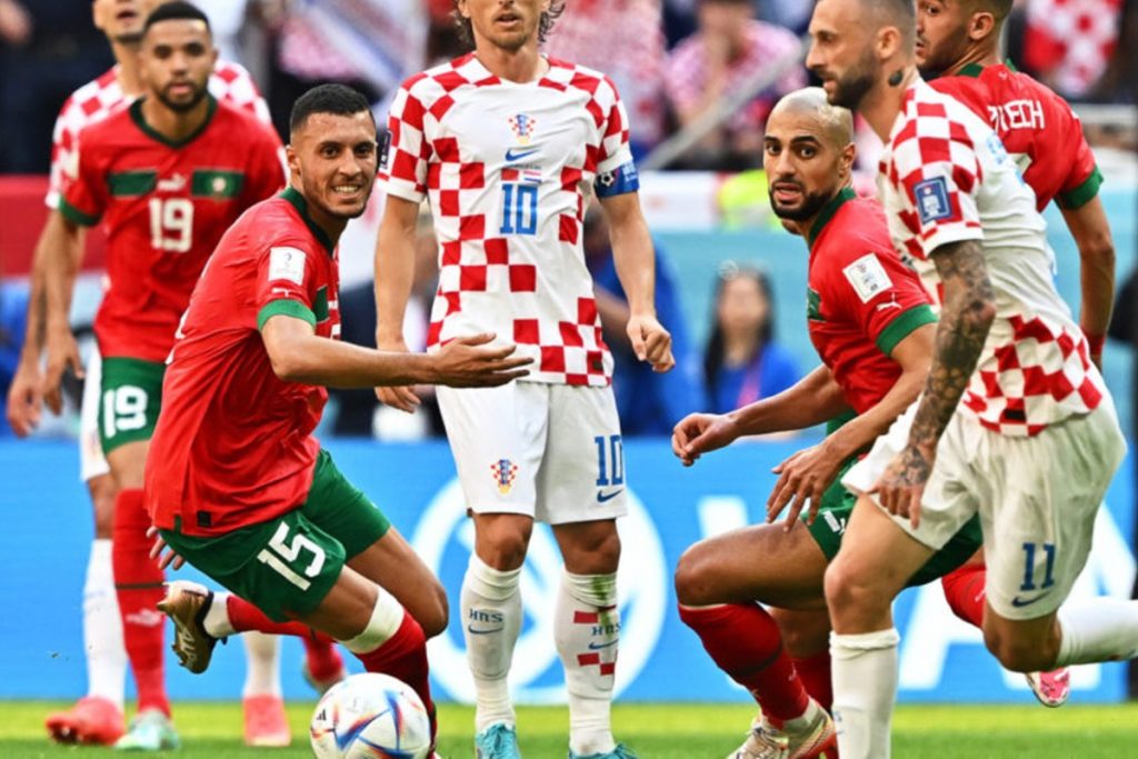 Marrocos x Croácia Copa do Mundo Catar - Foto Reprodução do Twitter