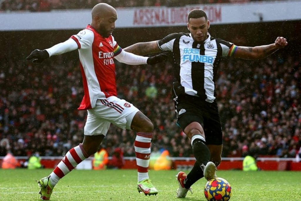 Arsenal x Newcastle pela Premier League - Foto Reprodução do Twitter