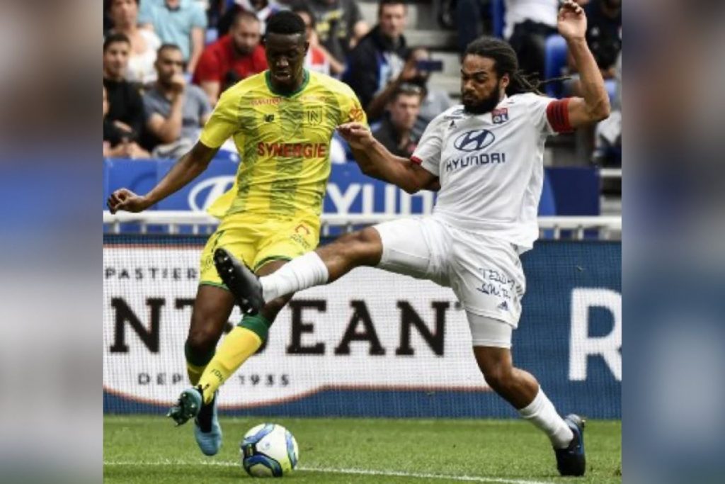 Lyon x Nantes - Foto Reprodução do Twitter