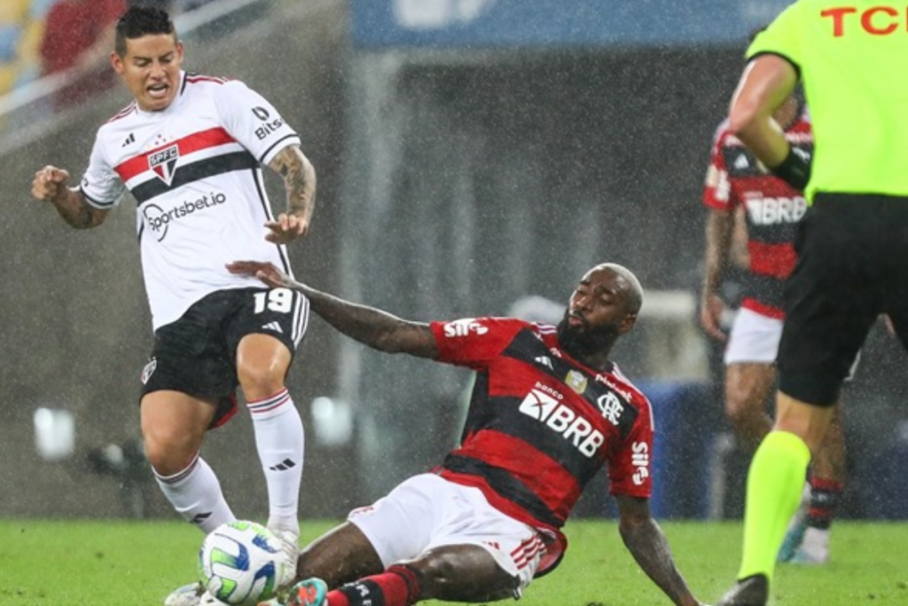 Flamengo x São Paulo - Foto Reprodução do X