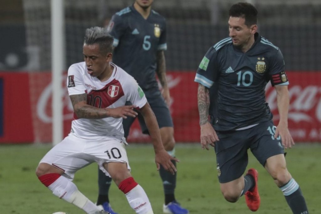 Copa 2026 Peru x Argentina - Foto Reprodução do Twitter